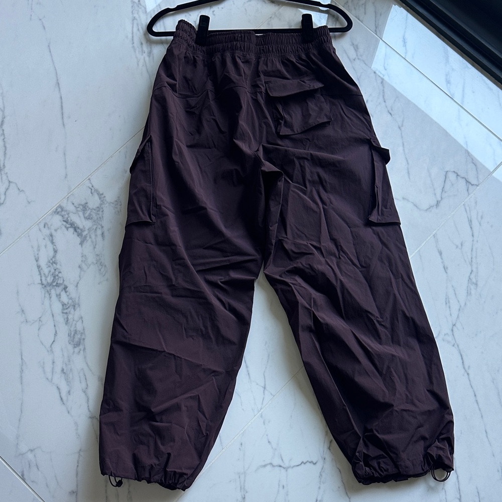 Apana Women's Deep Maroon Cargo Jogger Pants - Picture 9 of 10
